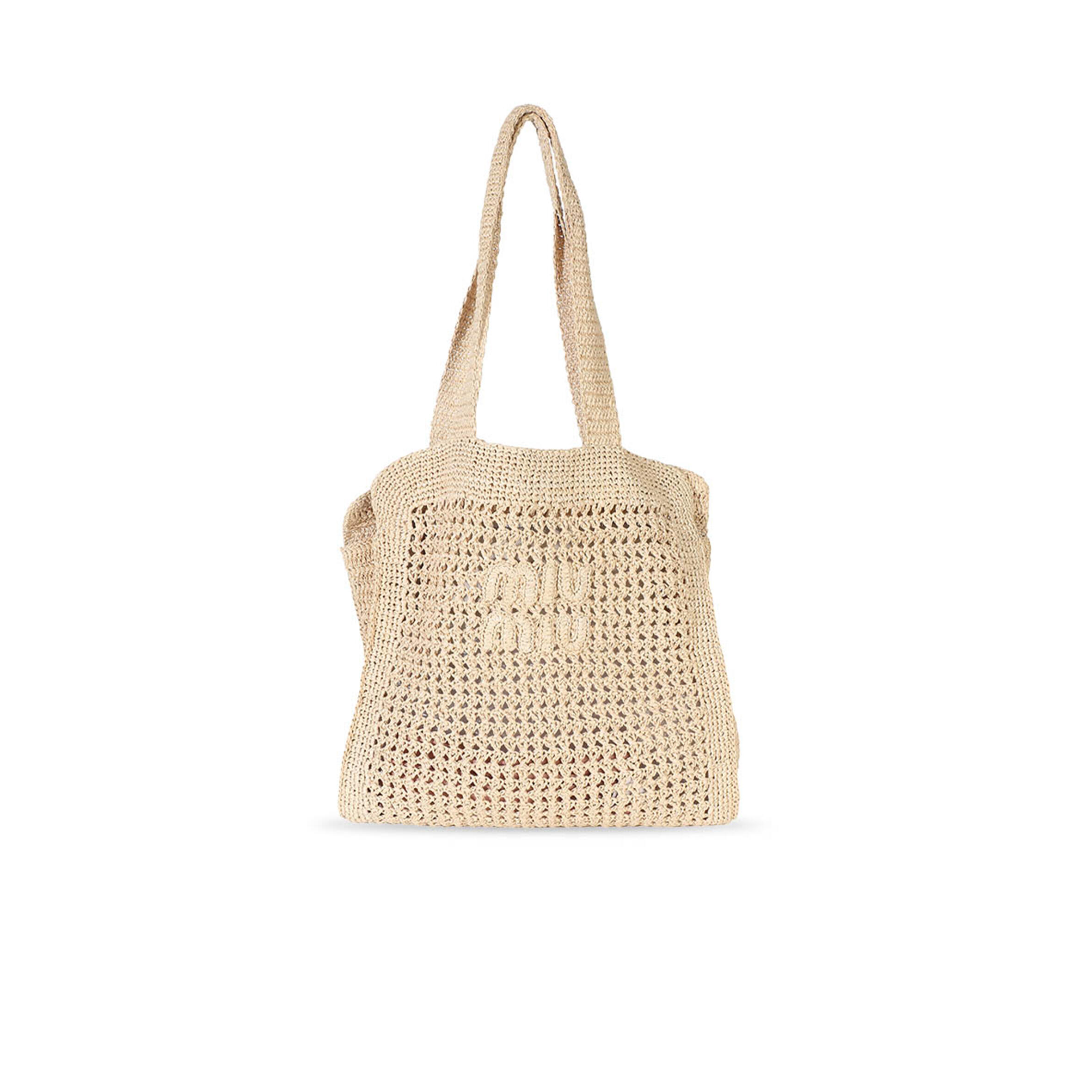 MIU MIU WOVEN TOTE BAG 5BG230 (40*38.5*10cm)